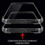 VAKIBO Super Premium Soft TPU Transparent Case With Dustplug,Side Grip,Corner Protection,lanyard Cuts,Camera Protection Suitable for MI Redmi 5A