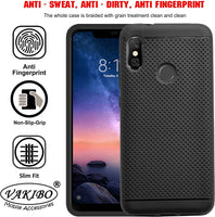 VAKIBO Dotted Design Black Coloured Soft TPU Back Cover Case Suitable for Mi Redmi 6 Pro
