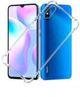 VAKIBO Super Premium Soft TPU Transparent Case With Dustplug,Side Grip,Corner Protection,lanyard Cuts,Camera Protection Suitable for Mi Redmi 9i