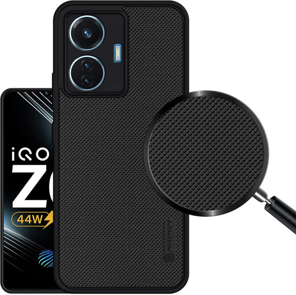VAKIBO Dotted Black Coloured Made with Silicon Rubber TPU Back Cover Case Suitable for Vivo Y55 4G