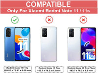 VAKIBO Black Coloured Back Cover Case Suitable for Mi Redmi Note 11