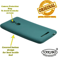 VAKIBO 1.2 MM Thick Green Coloured Soft TPU Rubber Back Cover Case With Camera Protection Ring Suitable for MI Redmi Note 3
