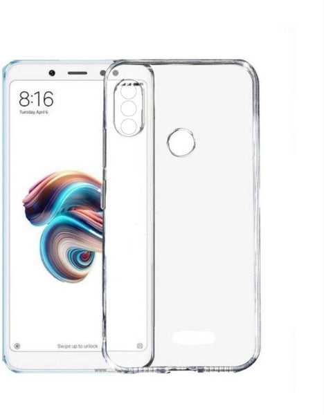 VAKIBO Super Premium Soft TPU Transparent Case With Dustplug,Side Grip,Corner Protection,lanyard Cuts,Camera Protection Suitable for Mi Redmi Note 5 Pro