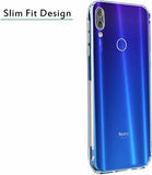 VAKIBO Super Premium Soft TPU Transparent Case With Dustplug,Side Grip,Corner Protection,lanyard Cuts,Camera Protection Suitable for Mi Redmi Note 7S