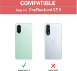VAKIBO Best Selling Black and Transparent Coloured Made With Soft TPU and Acrylic Back Cover Case With 4 Corner and Camera Protection Suitable for OnePlus Nord CE5