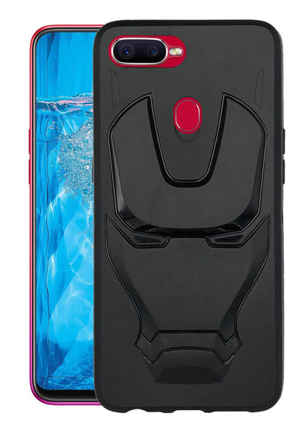 VAKIBO 3D IronMan Mask Avengers Edition Soft Flexible Silicon TPU Back Cover Case For Realme U1