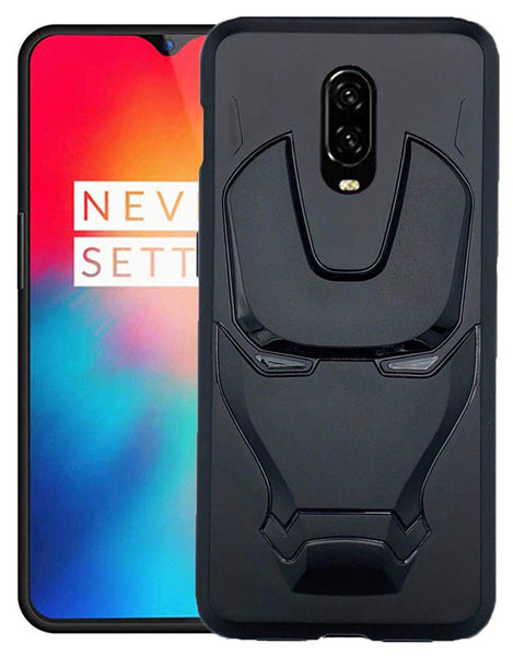 VAKIBO 3D IronMan Mask Avengers Edition Soft Flexible Silicon TPU Back Cover Case For OnePlus 7