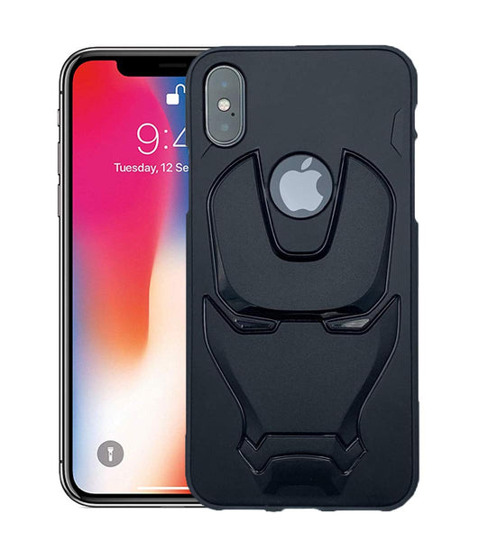 VAKIBO 3D IronMan Mask Avengers Edition Soft Flexible Silicon Back Cover Case For Apple iPhone X