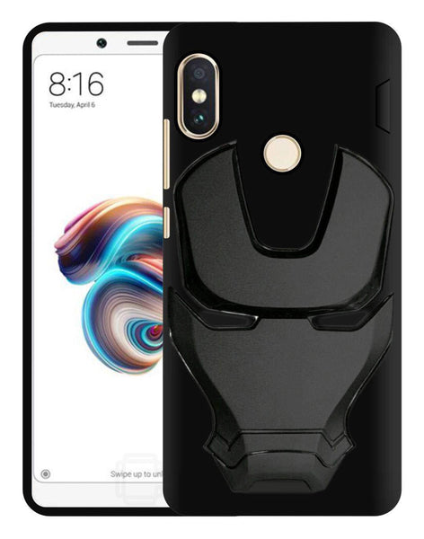 VAKIBO 3D IronMan Mask Avengers Edition Soft Flexible Silicon TPU Back Cover Case For Mi Redmi Y2