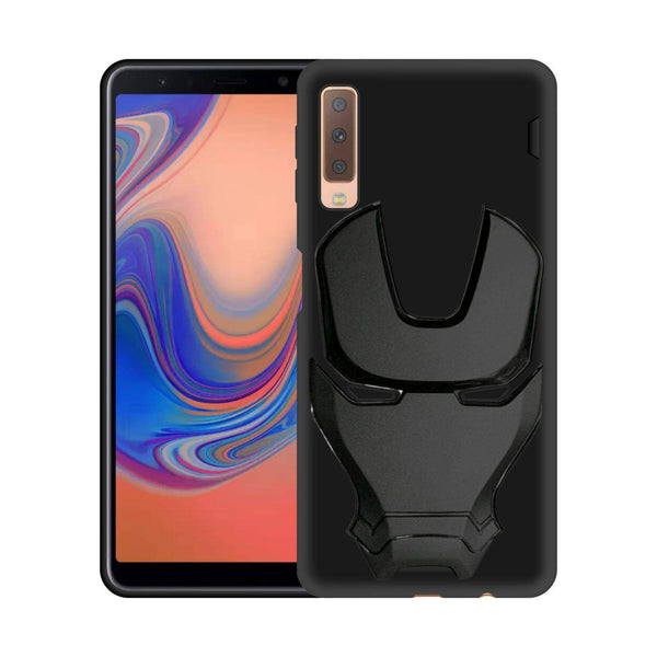 VAKIBO 3D IronMan Mask Avengers Edition Soft Flexible Silicon TPU Back Cover Case For Samsung Galaxy A7 2018, A750