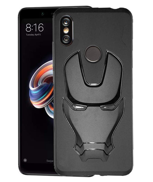 VAKIBO 3D IronMan Mask Avengers Edition Soft Flexible Silicon TPU Back Cover Case For Mi A2