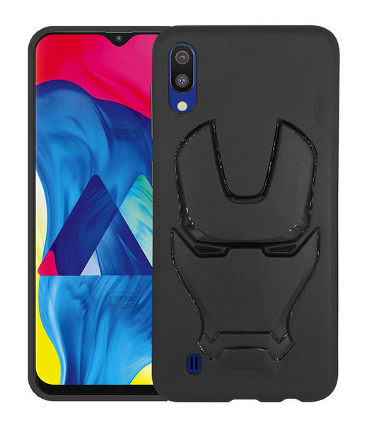 VAKIBO 3D IronMan Mask Avengers Edition Soft Flexible Silicon TPU Back Cover Case For Samsung Galaxy M10