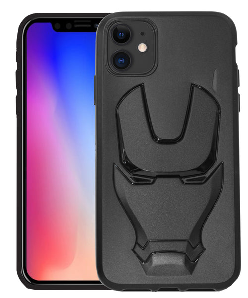 VAKIBO 3D IronMan Mask Avengers Edition Soft Flexible Silicon Back Cover Case For Apple iPhone 11