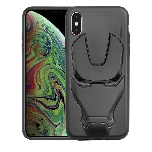 VAKIBO 3D IronMan Mask Avengers Edition Soft Flexible Silicon TPU Back Cover Case For Apple Iphone XR