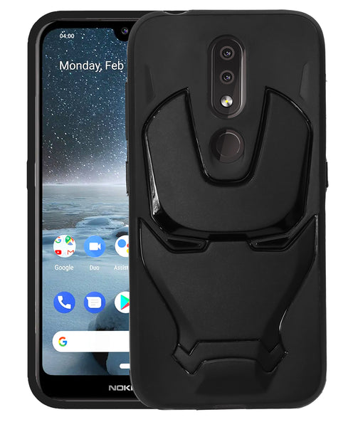 VAKIBO 3D IronMan Mask Avengers Edition Soft Flexible Silicon TPU Back Cover Case For Nokia 4.2