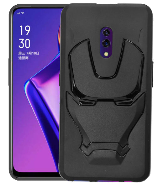 VAKIBO 3D IronMan Mask Avengers Edition Soft Flexible Silicon TPU Back Cover Case For Oppo K3