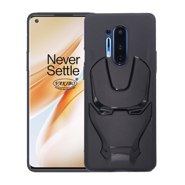 VAKIBO 3D IronMan Mask Avengers Edition Soft Flexible Silicon TPU Back Cover Case For OnePlus 8 Pro