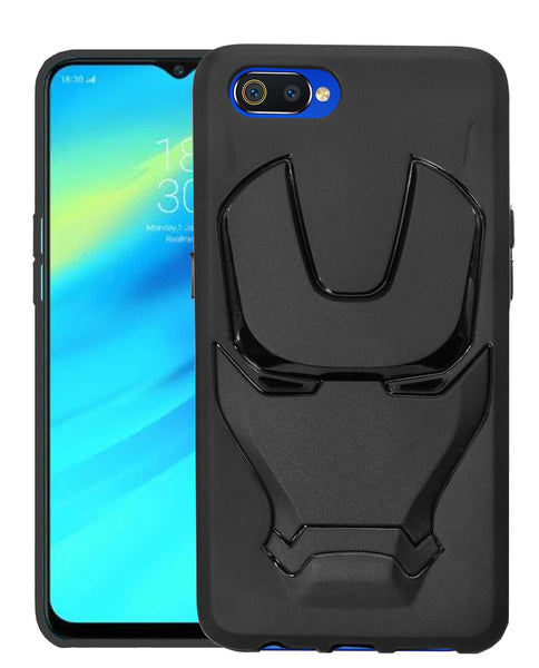 VAKIBO 3D IronMan Mask Avengers Edition Soft Flexible Silicon TPU Back Cover Case For Oppo A1K