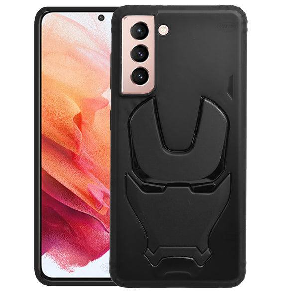 VAKIBO 3D IronMan Mask Avengers Edition Soft Flexible Silicon TPU Back Cover Case For Samsung S21