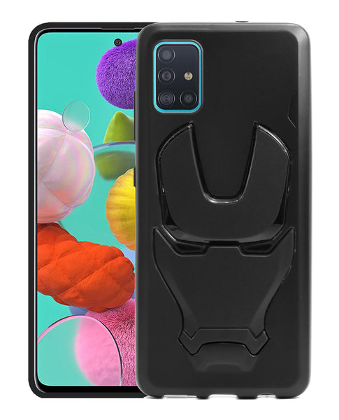 VAKIBO 3D IronMan Mask Avengers Edition Soft Flexible Silicon TPU Back Cover Case For Samsung Galaxy A51