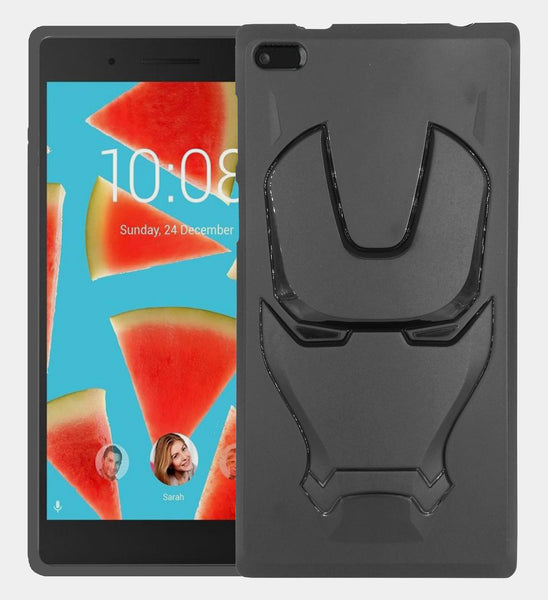 VAKIBO 3D IronMan Mask Avengers Edition Soft Flexible Silicon TPU Back Cover Case For Lenovo Tab 7 7304F ( Namo E Tab)