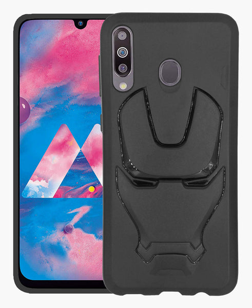 VAKIBO 3D IronMan Mask Avengers Edition Soft Flexible Silicon TPU Back Cover Case For Samsung Galaxy M30