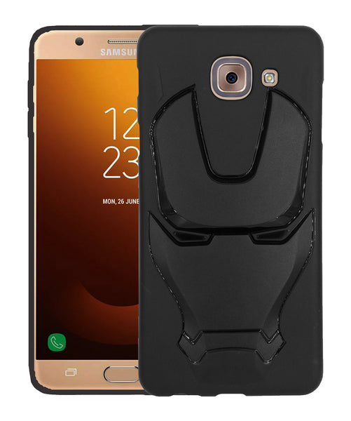 VAKIBO 3D IronMan Mask Avengers Edition Soft Flexible Silicon TPU Back Cover Case For Samsung Galaxy J7 Max