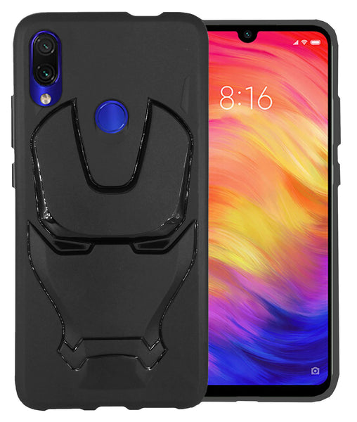 VAKIBO 3D IronMan Mask Avengers Edition Soft Flexible Silicon TPU Back Cover Case For Mi Redmi Y3