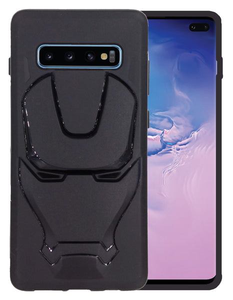 VAKIBO 3D IronMan Mask Avengers Edition Soft Flexible Silicon TPU Back Cover Case For Samsung Galaxy S10 Plus