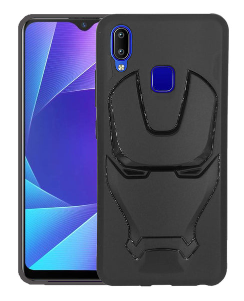 VAKIBO 3D IronMan Mask Avengers Edition Soft Flexible Silicon TPU Back Cover Case For Vivo Y91