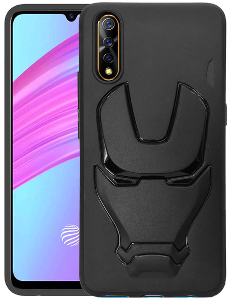 VAKIBO 3D IronMan Mask Avengers Edition Soft Flexible Silicon TPU Back Cover Case For Vivo S1