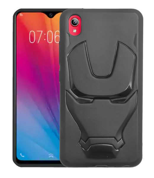 VAKIBO 3D IronMan Mask Avengers Edition Soft Flexible Silicon TPU Back Cover Case For Vivo Y91I