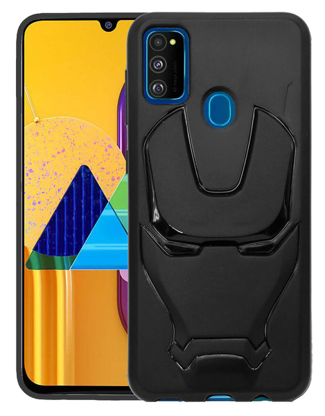 VAKIBO 3D IronMan Mask Avengers Edition Soft Flexible Silicon TPU Back Cover Case For Samsung Galaxy M30s